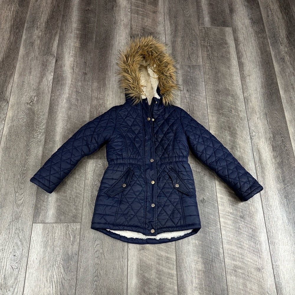 SO Girls Navy Puffer Jacket